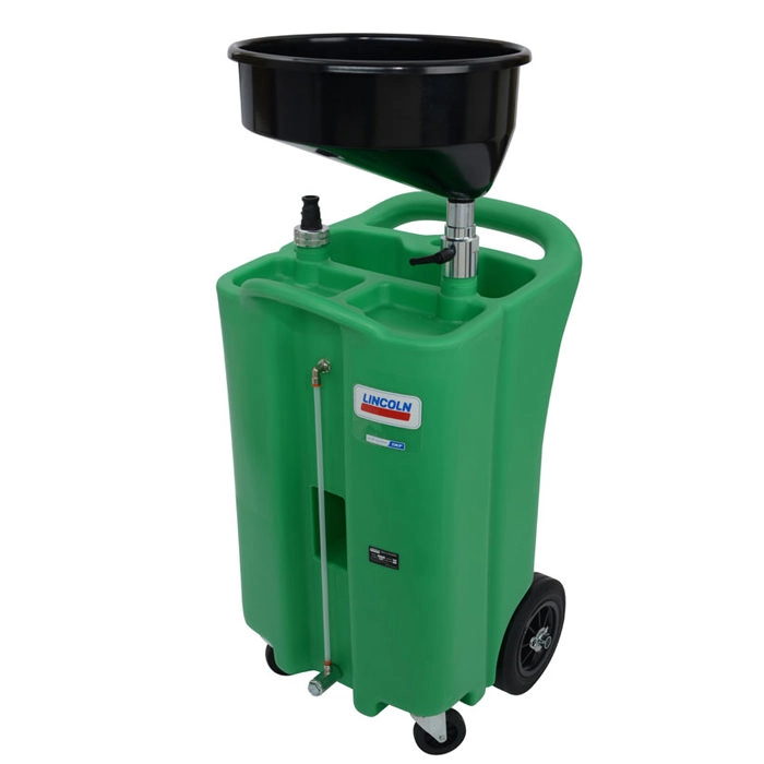 26 Gallon Plastic Upright Green Coolant Drain Image